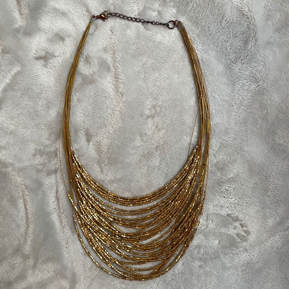 Francesca's Collections Jewelry - Francesca's Collections Gold-Toned Statement Necklace